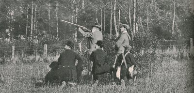 Król strzelający nad rezerwaty Sandringham, 1900, 1910. autorstwa Unbekannt
