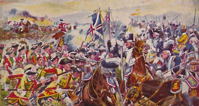Królowie posiadają lekką piechotę Yorkshire. Bitwa w Rosefields pod Minden, 1759, 1939 autorstwa Unbekannt