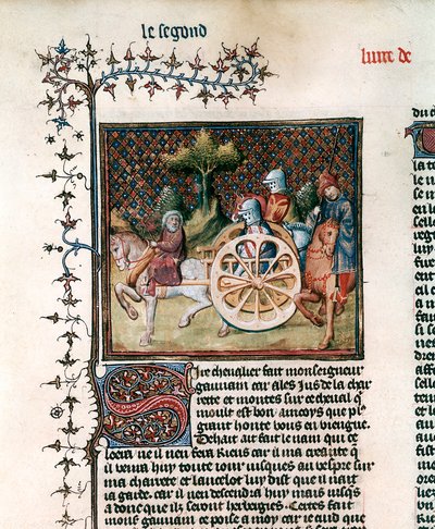 Rycerz Wózka Sir Lancelot, 1344 autorstwa Unbekannt