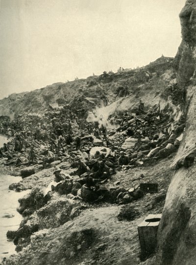Lądowanie w zatoce Suvla na półwyspie Gallipoli, pierwsza wojna światowa, 1915, c1920. autorstwa Unbekannt