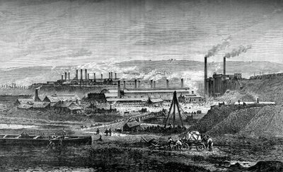 Huta Landore Siemens, c1880 autorstwa Unbekannt