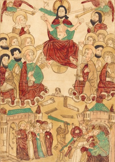 Sąd Ostateczny z Apostołami, ca. 1460. autorstwa Unbekannt
