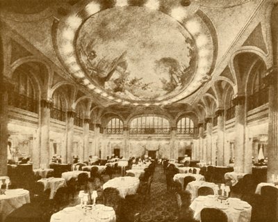Bogato zdobiony główny salon jadalny Lewiatana, ok. 1930. autorstwa Unbekannt