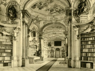 Biblioteka, Opactwo Admont, Austria, ok. 1935. autorstwa Unbekannt