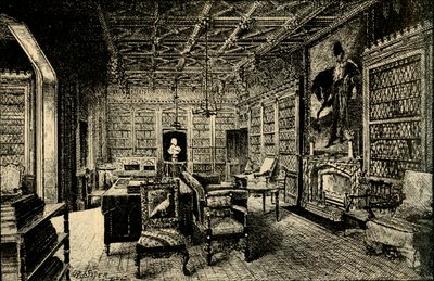 Biblioteka w Abbotsford, 1882. autorstwa Unbekannt