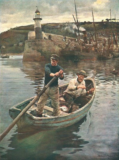 Latarnia morska Newlyn, Kornwalia, 1893, c1902. autorstwa Unbekannt