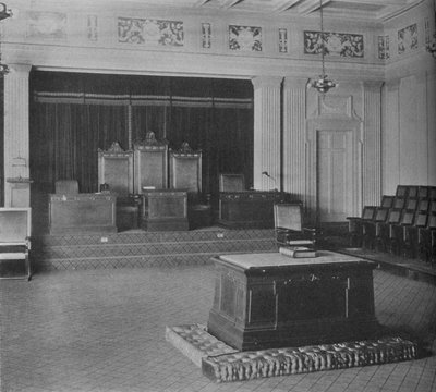 Sala Loża, ukazująca dekoracyjny fryz, Świątynia Masońska, Birmingham, Alabama, 1924 autorstwa Unbekannt