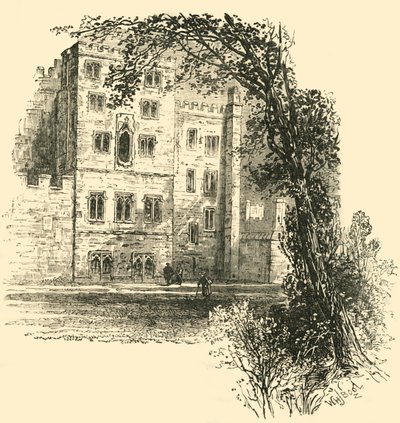 Lollards Tower, Pałac Lambeth, ok. 1878 r. autorstwa Unbekannt