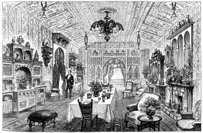 Jadalnia w Ratuszu, Birmingham, West Midlands, 1887 autorstwa Unbekannt