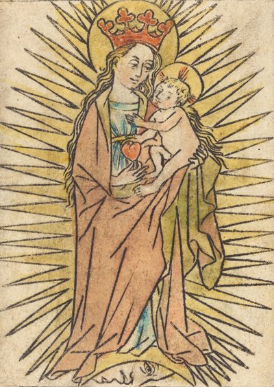 Madonna z Dzieciątkiem z Gruszką, ok. 1930 r. 14401460. autorstwa Unbekannt