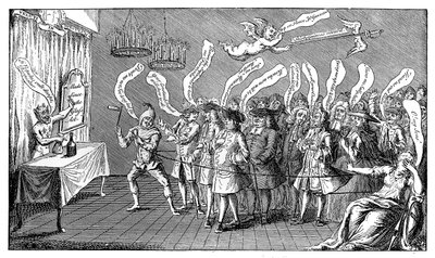 Czarodziej lub Butelka Cungerer. Angielska łatwowierność: czyli Yere all Bottled, 1749 autorstwa Unbekannt