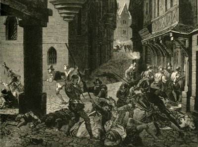Rzeź św. Bartłomieja, 1572, 1890. autorstwa Unbekannt