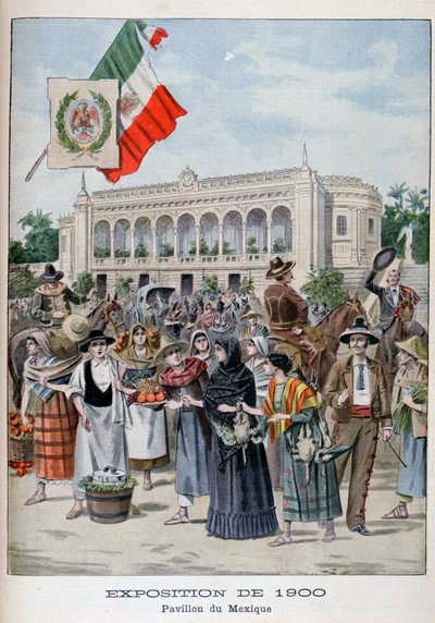 Pawilon meksykański na Wystawie Powszechnej 1900, Paryż, 1900 autorstwa Unbekannt