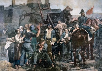 Strajk górników w Carmaux, 1892 autorstwa Unbekannt