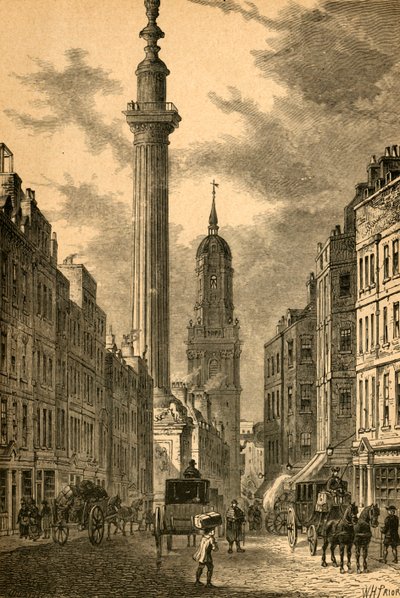 Pomnik i kościół św. Magnusa, ok. 1800, 1897 r. autorstwa Unbekannt