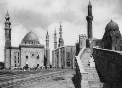 Meczety sułtana Hassana i El Rufai, Kair, Egipt, ok. 1920 r. autorstwa Unbekannt