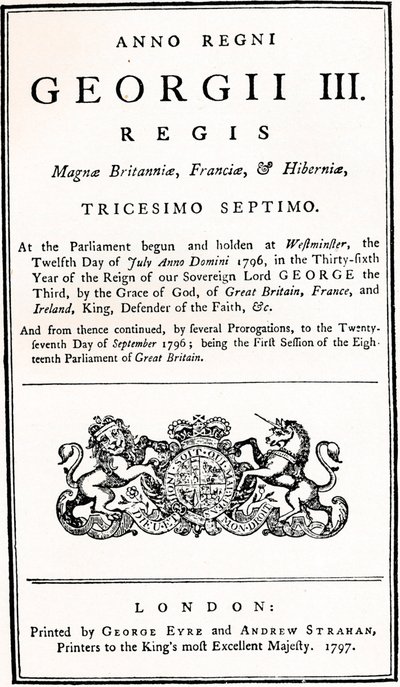 Ustawa o buncie, 1797, 1934 autorstwa Unbekannt