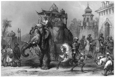 Nana Sahib ze swoją eskortą, ok. 1860 r. autorstwa Unbekannt