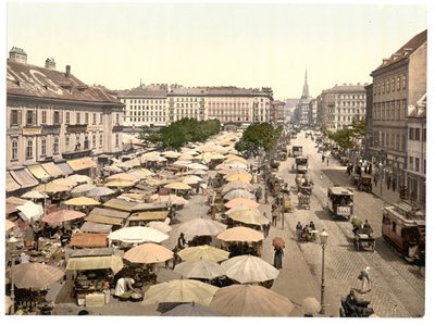 Naschmarkt, Wiedeń autorstwa Unbekannt