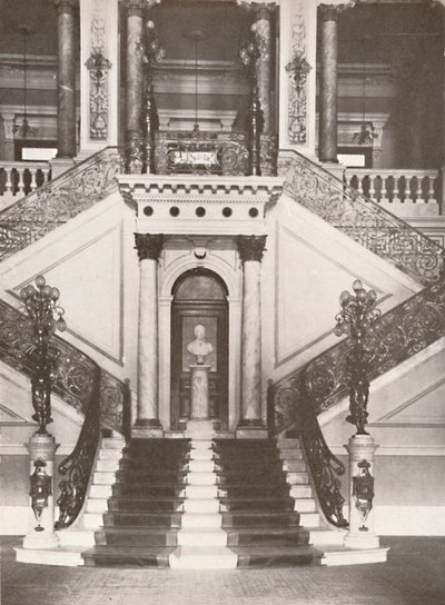 Klatka schodowa Biblioteki Narodowej, 1914 autorstwa Unbekannt