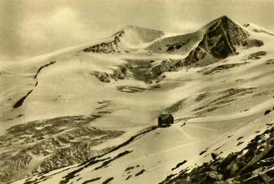 Neue Prager Hütte, góra Grossvenediger, Tyrol, Austria, c1935. autorstwa Unbekannt
