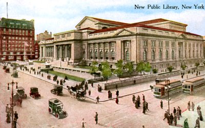 Nowa Biblioteka Publiczna, Nowy Jork, USA, 1910 r. autorstwa Unbekannt