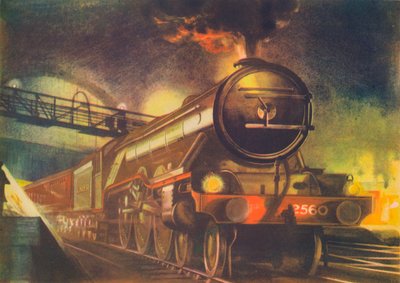 Nocny Szkot, L.N.E.R., opuszcza Kings Cross, 1940 autorstwa Unbekannt