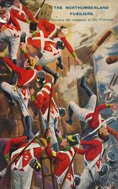 Fizylierzy z Northumberland. Szturm na mury San Vincente, 1812, 1939. autorstwa Unbekannt