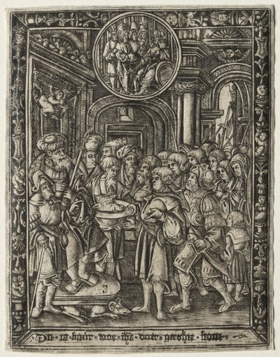 Stary król na tronie, c. 1520. autorstwa Unbekannt