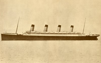 Linia olimpijska White Star na morzu, c1930. autorstwa Unbekannt