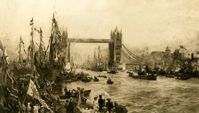 Ceremonia otwarcia mostu Tower Bridge, ok. 1894 r. autorstwa Unbekannt