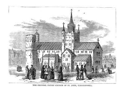 Pierwotny kościół przeoratowy św. Jana, 1878 r. autorstwa Unbekannt