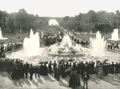 Fontanny pałacowe, Wersal, Francja, 1895. autorstwa Unbekannt
