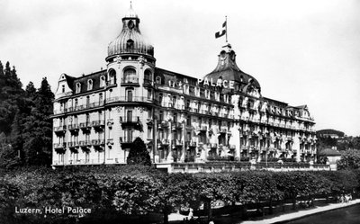 The Palace Hotel, Lucerna, Szwajcaria, początek XX wieku autorstwa Unbekannt