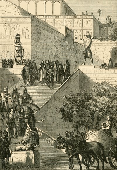 Pałac Kouyunjik, Odrestaurowany. Po Layard, 1890. autorstwa Unbekannt