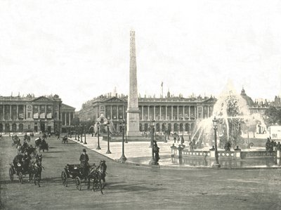 Place de la Concorde, Paryż, Francja, 1895. autorstwa Unbekannt