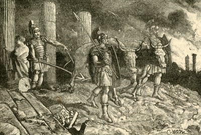 Pług prowadzony na terenie Kartaginy, 1890 r. autorstwa Unbekannt