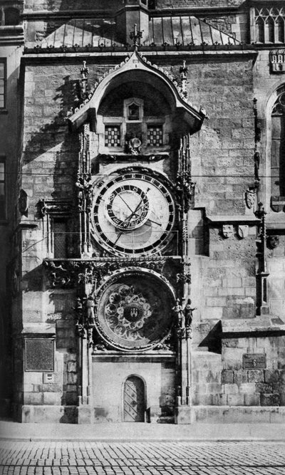 Praski zegar astronomiczny, Czechosłowacja, ok. 1930 autorstwa Unbekannt