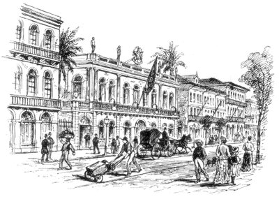Rezydencja prezydentów, Rio De Janeiro, Brazylia, 1892 r. autorstwa Unbekannt