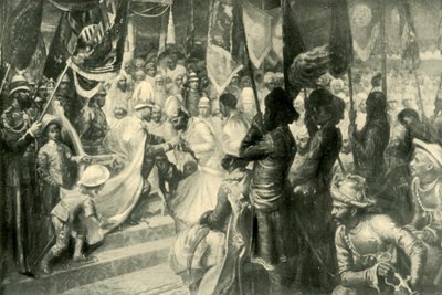 Książę Walii wręcza Order Gwiazdy Indii w Kalkucie, 1901. autorstwa Unbekannt