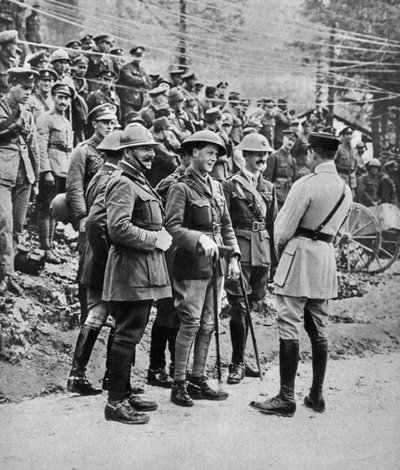 Książę Walii na froncie włoskim, 1917 autorstwa Unbekannt