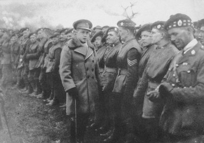 Książę Walii rozmawia z brytyjskim żołnierzem na froncie, I wojna światowa, c1914-c1918 1936 autorstwa Unbekannt