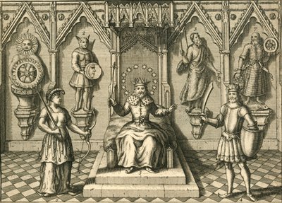 Główne bożki Sasów, kult w Wielkiej Brytanii, koniec XVI-początek XVII wieku autorstwa Unbekannt