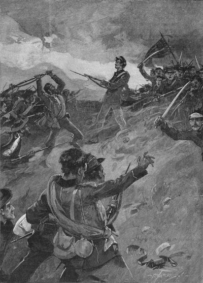 Nagroda była gorąco rywalizowana ze stali na stal, 1896, 1902 autorstwa Unbekannt