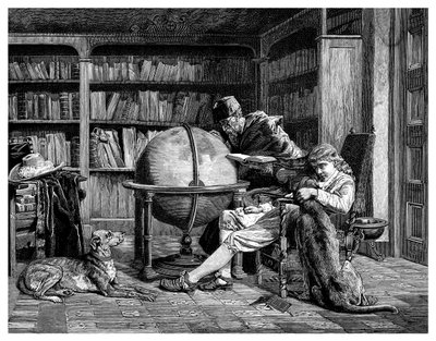 Profesor i jego uczeń, 1882 autorstwa Unbekannt