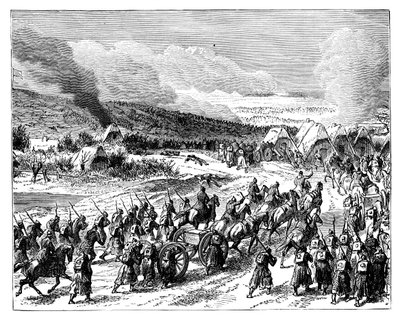 Prusacy szturmują reduty Duppel, 18 kwietnia 1864, koniec XIX wieku autorstwa Unbekannt