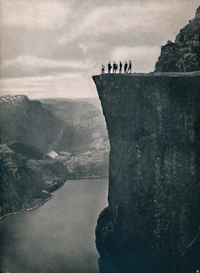 Ambona w Lysefjord, 1914. autorstwa Unbekannt