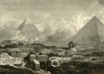 Piramidy i Sfinks, 1890. autorstwa Unbekannt