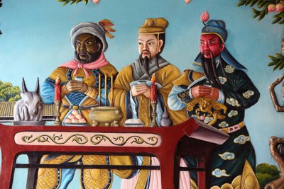 Sala Zgromadzeń Quang Trieu (kantoński). Ozdobna ściana. Hoi An. Wietnam autorstwa Unbekannt