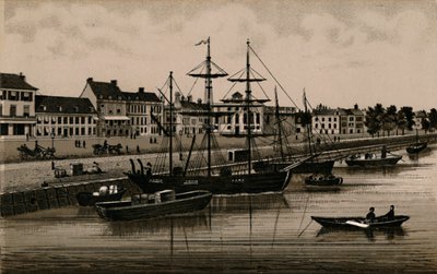 Nabrzeże, ok. 1880 r. autorstwa Unbekannt